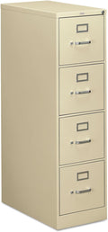 HON 314PL 310 Series Four-Drawer, Full-Suspension File, Letter, 26-1/2d, Putty