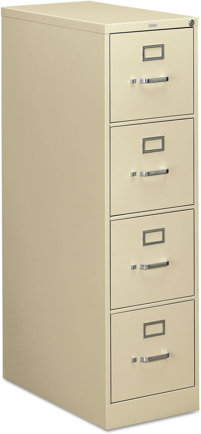 HON 314PL 310 Series Four-Drawer, Full-Suspension File, Letter, 26-1/2d, Putty