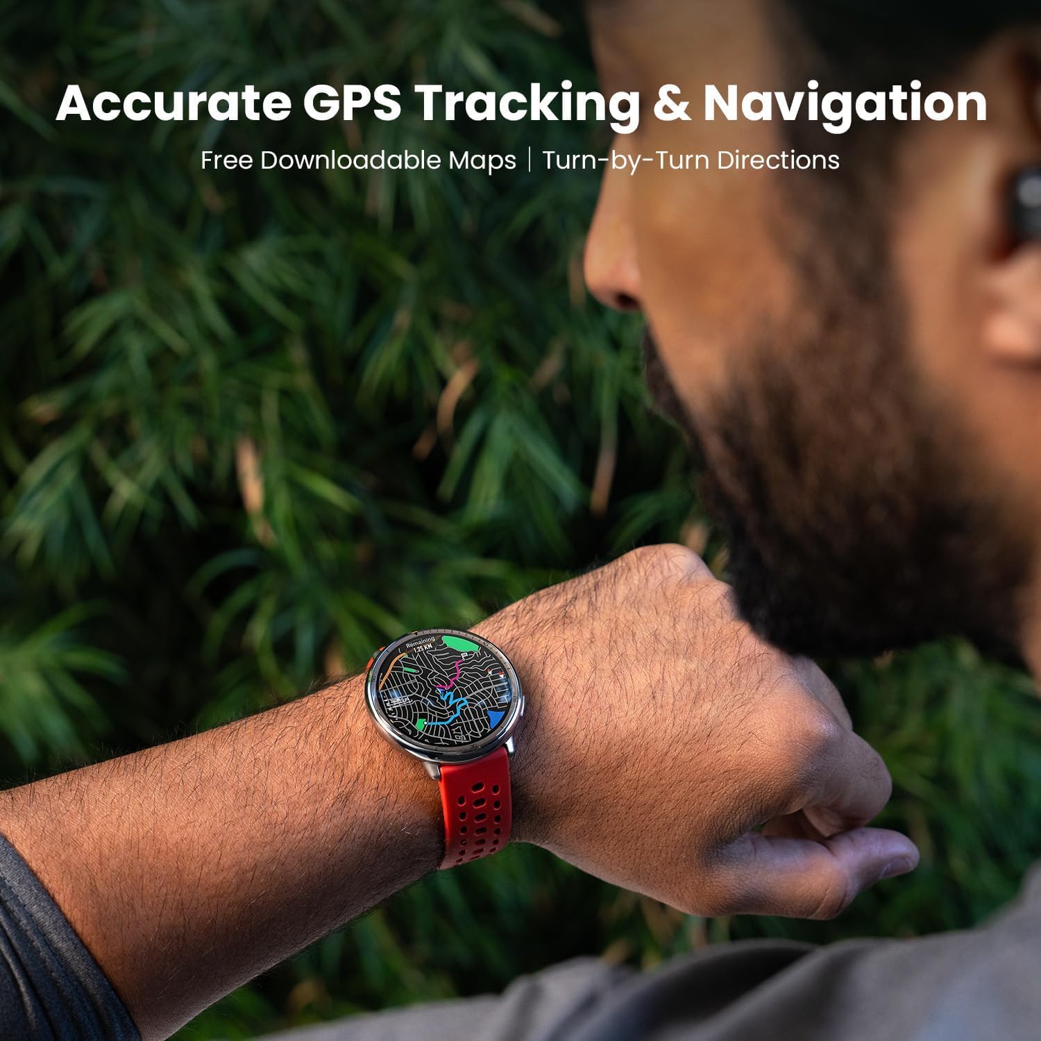Amazfit Renewed Active 2 Premium Smart Watch for Men Women, 10 Day Battery, GPS & Free Maps, AI, Sapphire Glass, 160+ Sports Modes, Water Resistant, Smartwatch for Android & iPhone(Refurbished)
