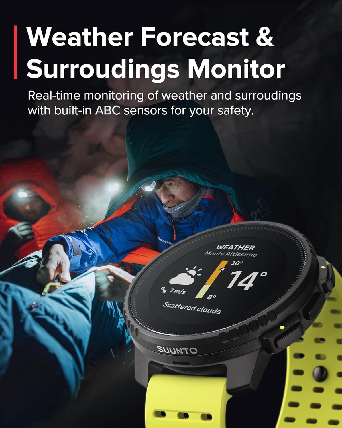 SUUNTO Vertical GPS Adventure Watch, Activity Tracker w/Dual-Band GNSS & Offline Maps, Supports 95+ Sports, Training Metrics & Recovery Insights, Solar Charging Opt. for 1yr Daily Use