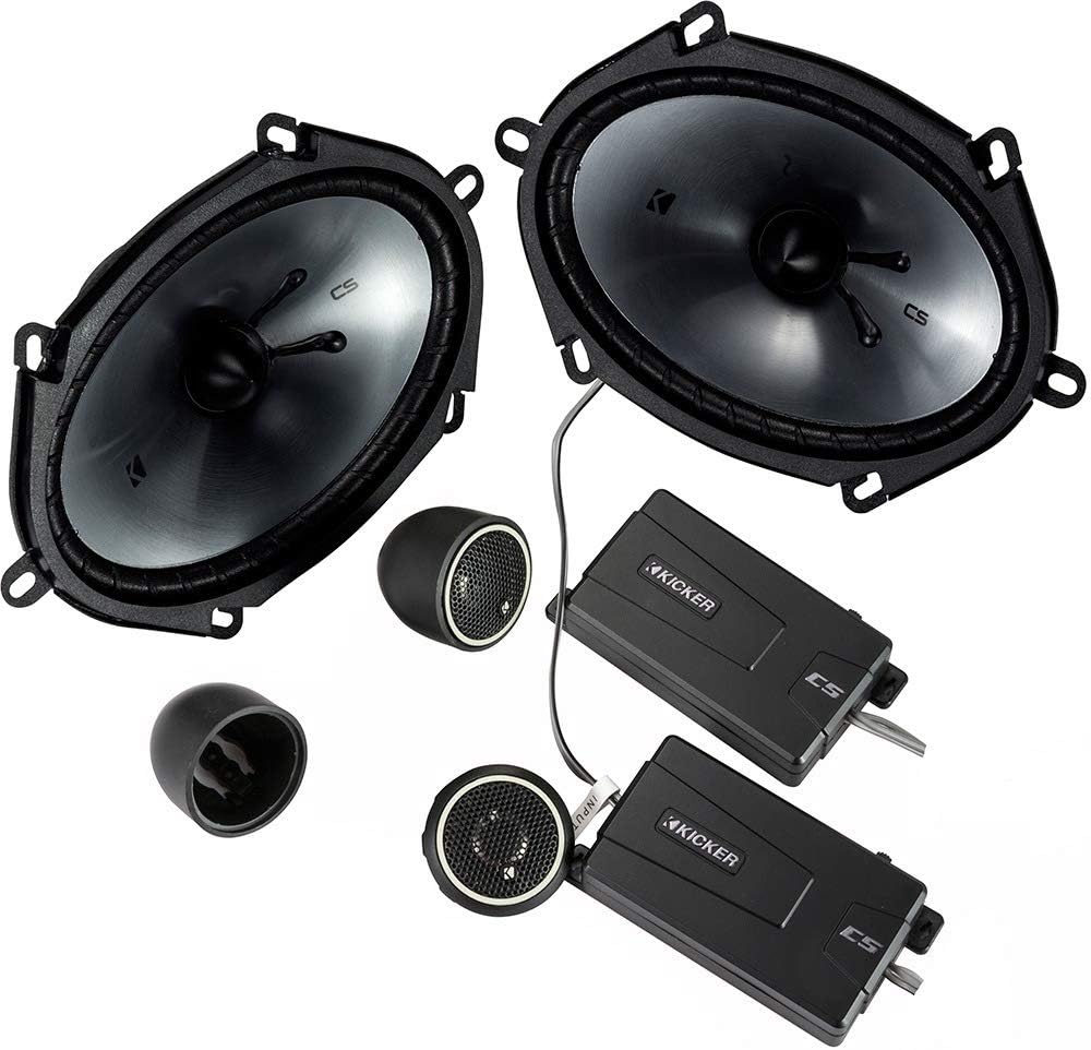 KICKER Speakers 6X8 inch for Ford F-250/F-350/F-450/F-550 1999-2016 Upgrade Kit - Pair of CS Series with Harness, Component Car Audio Front Door Speaker CSS68, 46CSS684
