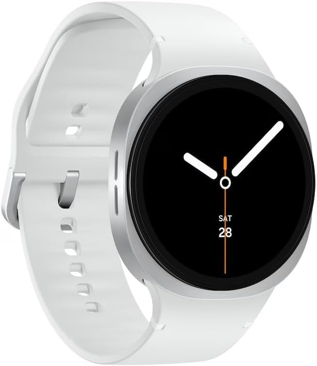 Samsung Galaxy Watch 8 (2025) 40mm LTE Smartwatch, Cushion Design, Fitness Tracker, Sleep Coaching, Running Coach, Energy Score, Heart Rate Tracking, Silver US Version (Renewed)
