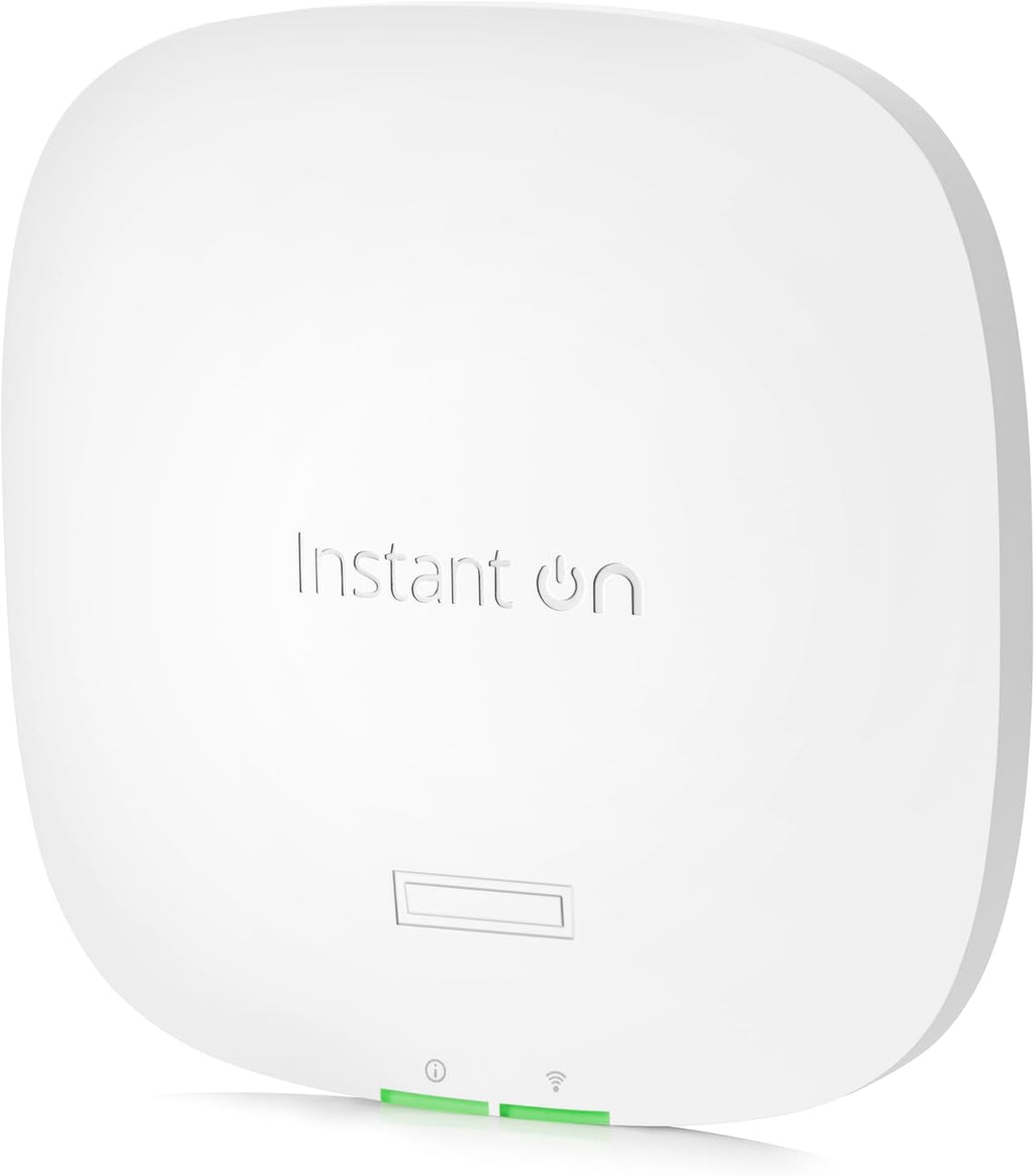 HPE Networking Instant On Access Point AP22 2x2 WiFi 6 Indoor Wireless Access Point | Long Range, Secure, Smart Mesh Support | Power Source Not Included | US Model (R4W01A)