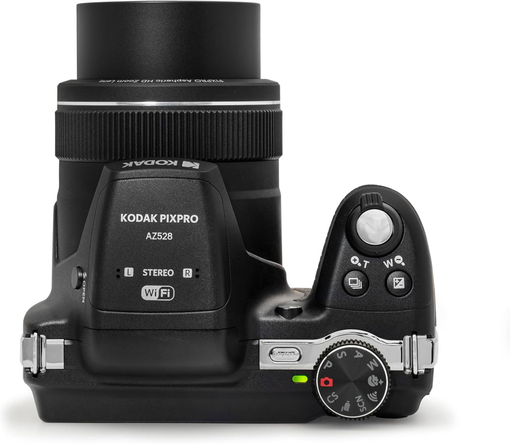 Kodak PIXPRO Astro Zoom AZ528-BK 16 MP Digital Camera with 52x Optical Zoom 24mm Wide Angle Lens 6 fps Burst Shooting 1080P Full HD Video Wi-Fi Connectivity and a 3" LCD Screen (Black)