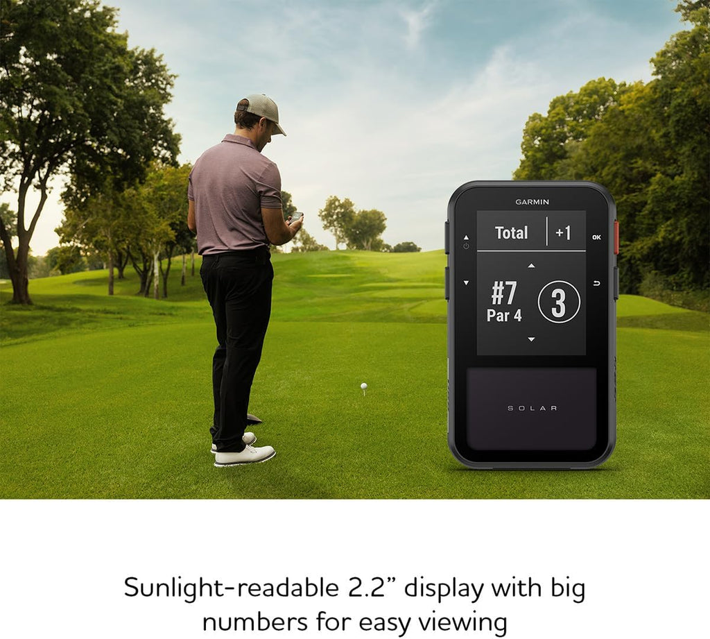 Garmin Approach G20 Solar GPS Golf Handheld | 43,000 Preloaded Course Maps, Unlimited Battery Life, Cart Magnet | with CT10 Bluetooth Club Tracking Sensors (14) and Signature Series Gift Bundle