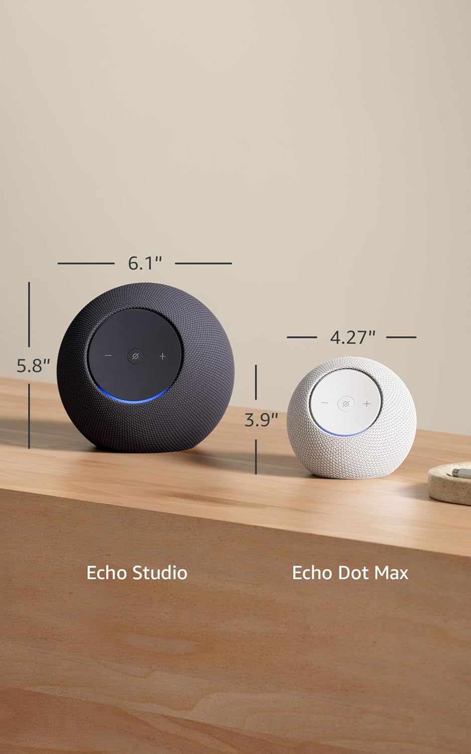 Amazon Echo Dot Max (newest model), Alexa speaker with room-filling sound and nearly 3x bass, Great for living rooms and medium-sized spaces, Designed for Alexa+, Graphite