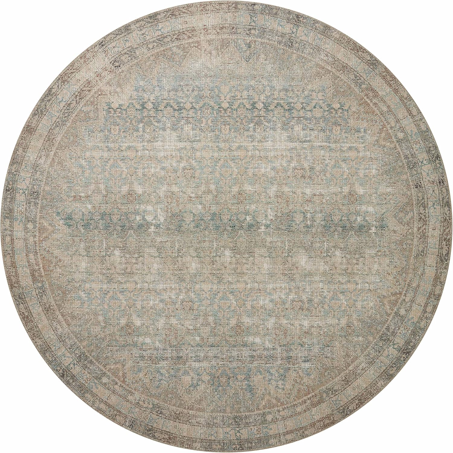 Loloi Angela Rose Aubrey Collection AUB-03 Jade/Natural 10'-0" x 14'-0", .19" Pile Height, Area Rug