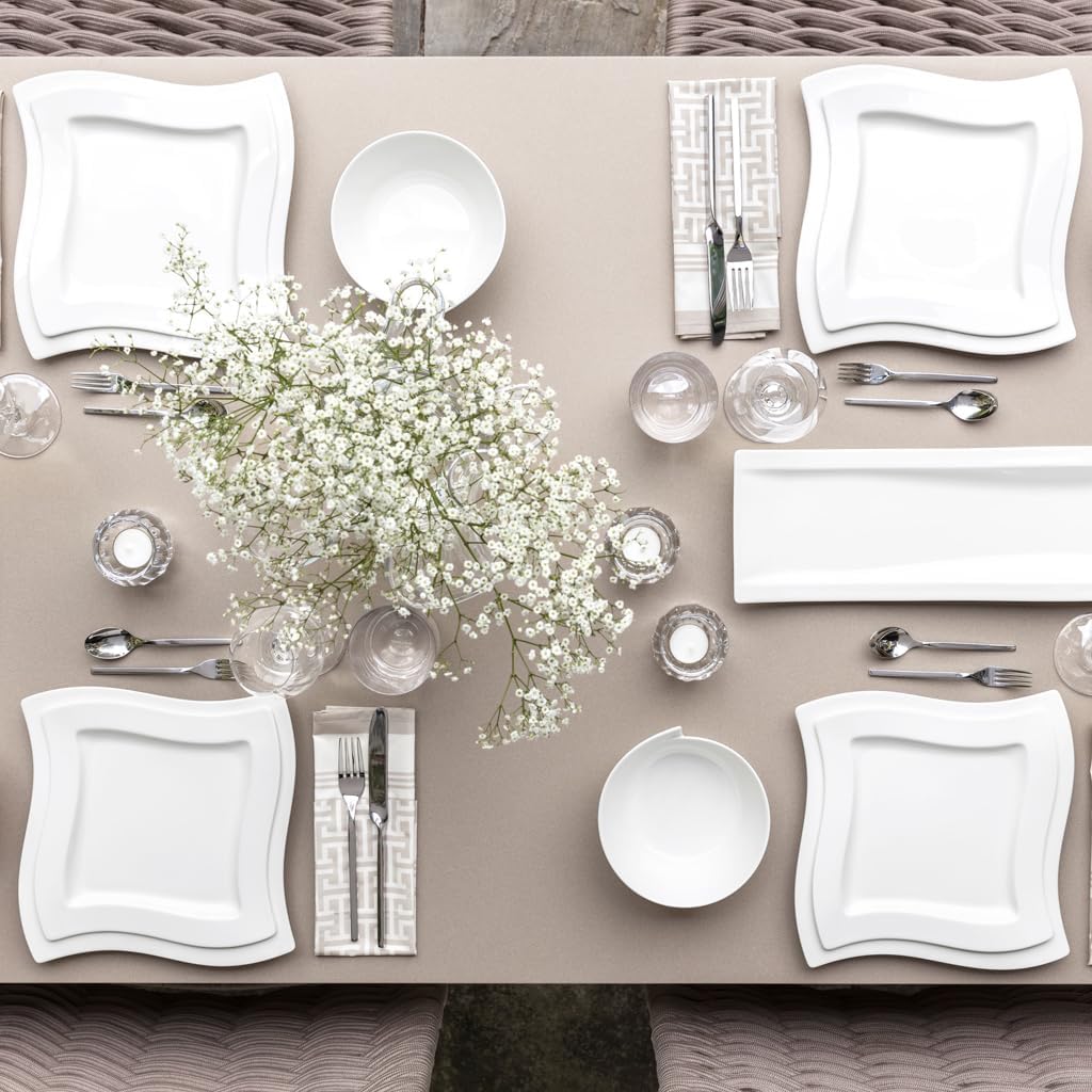 Villeroy & Boch NewWave Collection 20-Piece Flatware Set, Service for 4, 18/10 Stainless Steel Utensils, Dishwasher Safe