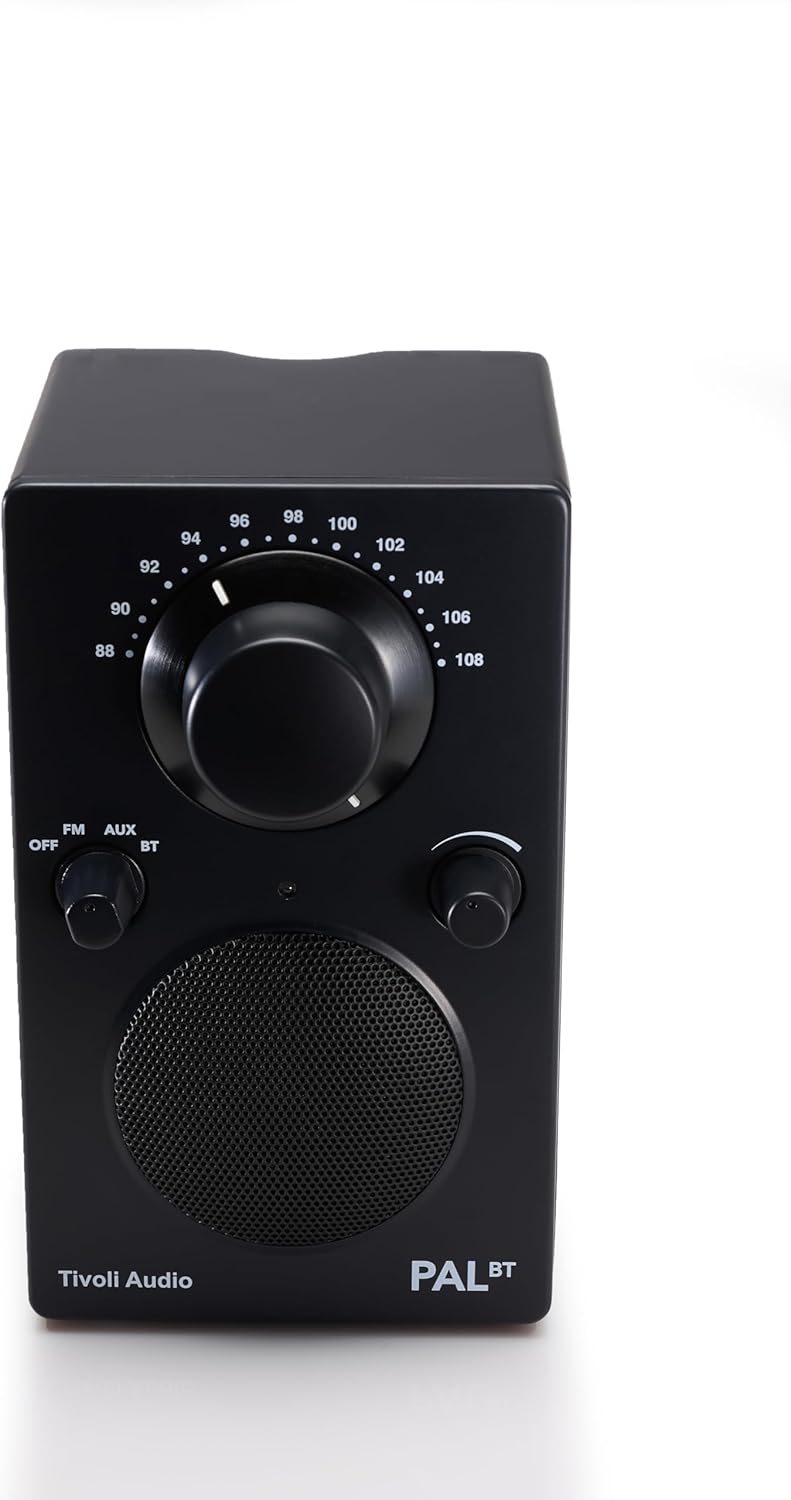 Tivoli Audio PAL BT (Gen 3) Portable Bluetooth FM Radio/USB-C / (Black)