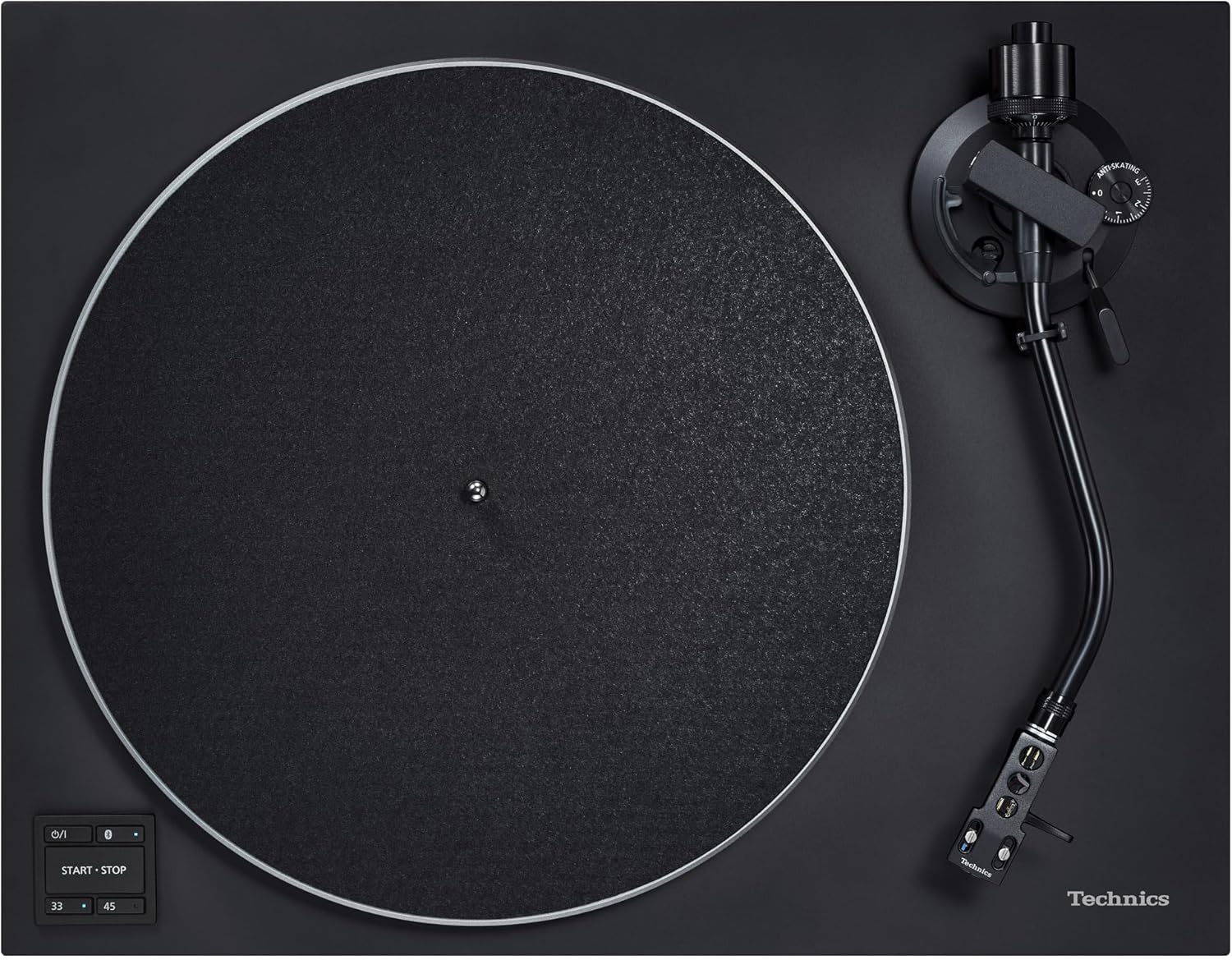 Technics Turntable, Premium Class HiFi Record Player with Coreless Direct Drive Motor and Bluetooth, Stable Playback, Audiophile-Grade Cartridge and Precision Tonearm, SL-40CBT-K, Aluminum