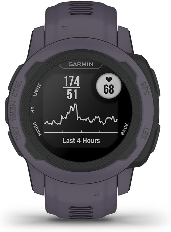 Garmin Instinct 2S, Smaller-Sized GPS Outdoor Watch, Multi-GNSS Support, Tracback Routing, Deep Orchid (Renewed), 40 MM