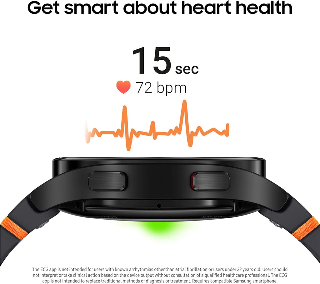 SAMSUNG Galaxy Watch FE 40mm Bluetooth AI Smartwatch w/Fitness Tracking, BIA Sensor, Personalized HR Zones, Heart Rate Tracker, Sleep Monitor, 2024, Silver (Renewed)