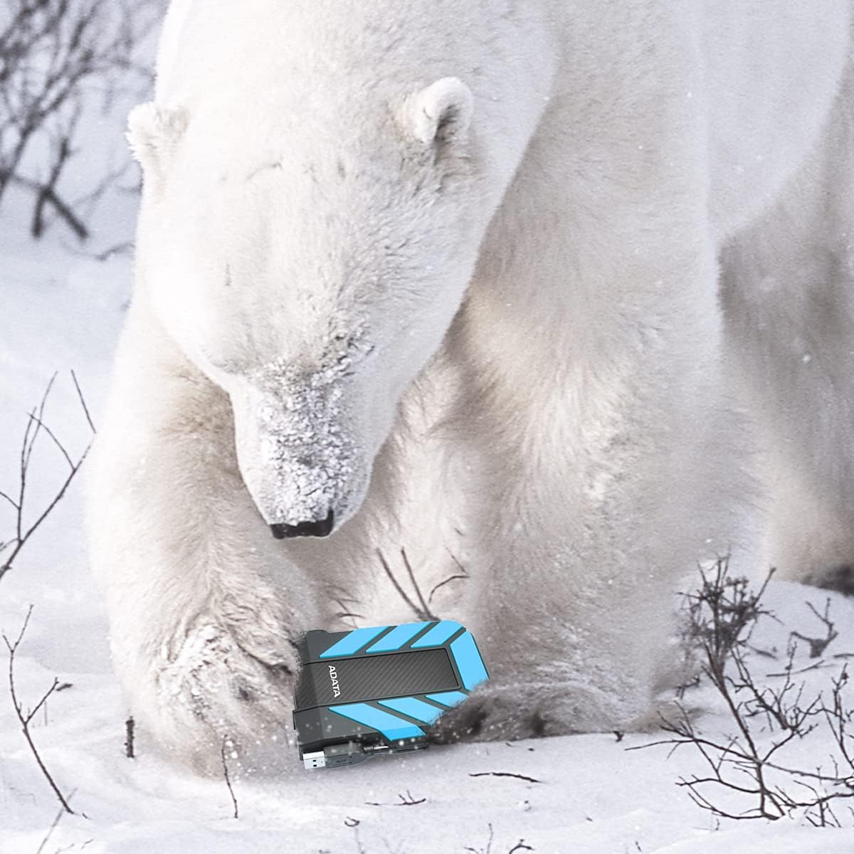 ADATA HD710 Pro - 2 TB External Hard Drive - Shockproof, Waterproof & Dustproof - Durable Storage - For Gamers, Students & Professionals - Mac, PC & Linux Compatible - Blue - AHD710P-2TU31-CBL