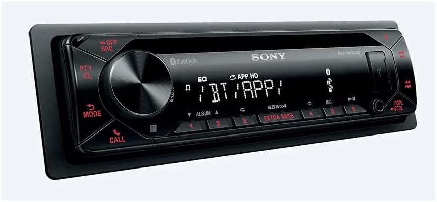 Sony MEX-N4300BT Built-in Dual Bluetooth Voice Command CD/MP3 AM/FM Radio Front USB AUX Pandora Spotify iHeartRadio iPod/iPhone Siri and Android Controls Car Stereo Receiver