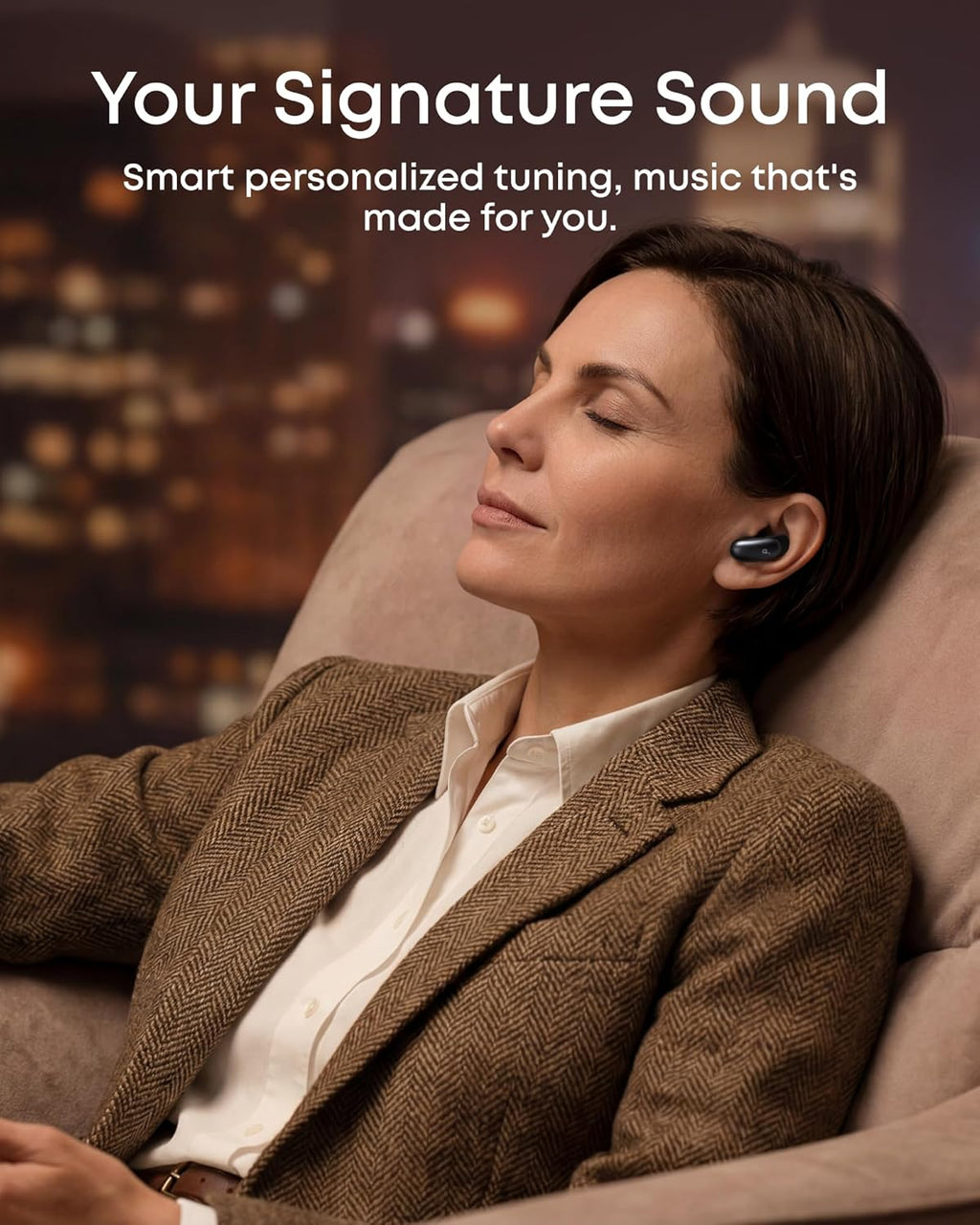 Soundcore Anker Liberty 5 Pro Max,AI Note-Taker Wireless Earbuds,Noise Cancelling,1.78" AMOLED Display,Whisper-Clear Calls,AI Meeting Transcription for Business