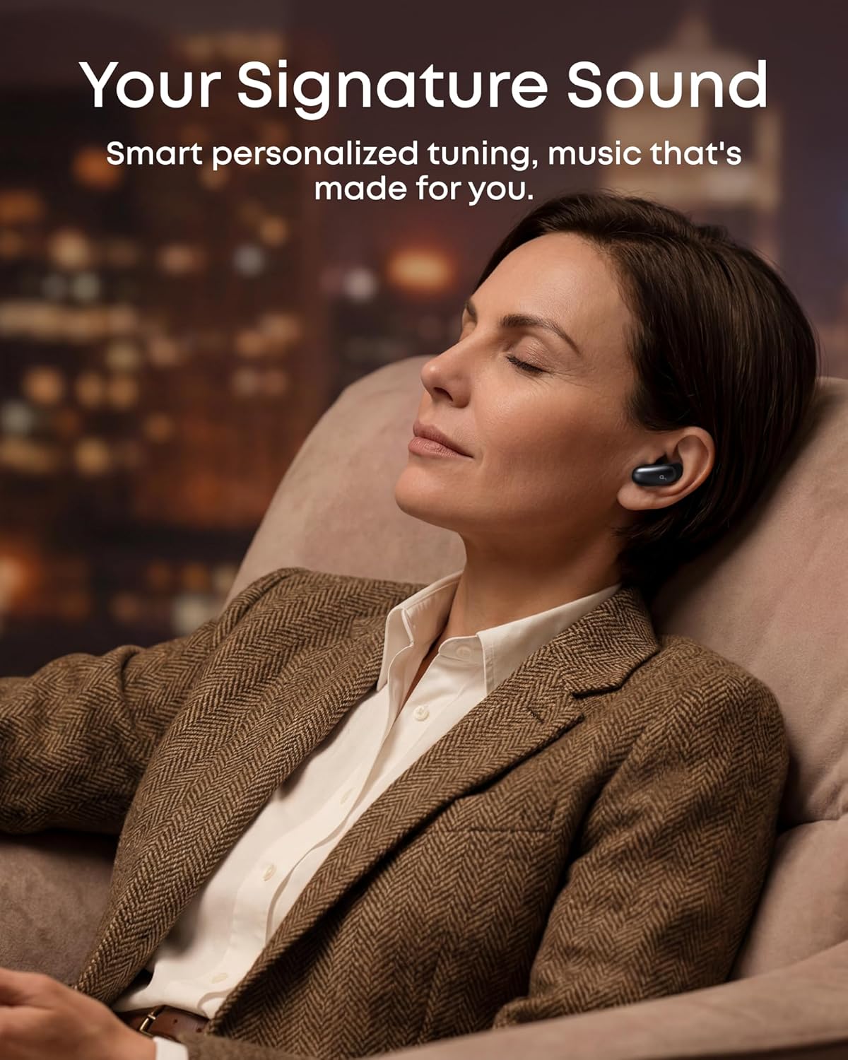 Soundcore Anker Liberty 5 Pro Max,AI Note-Taker Wireless Earbuds,Noise Cancelling,1.78" AMOLED Display,Whisper-Clear Calls,AI Meeting Transcription for Business