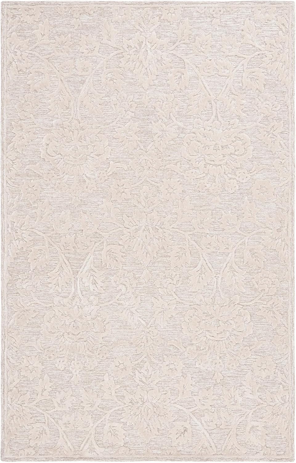 SAFAVIEH Glamour Collection Area Rug - 8' x 10', Beige & Ivory, Contemporary Design, Ideal for High Traffic Areas in Living Room, Bedroom & Dining Room (GLM551B-810)