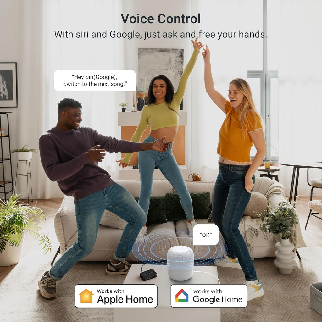 Arylic LP10 Wireless Music Streamer, Supports AirPlay 2, Apple Home and Spotify & Tidal Connect Multiple Streaming Options,5G WiFi and Bluetooth Preamplifier with App, Remote Control.