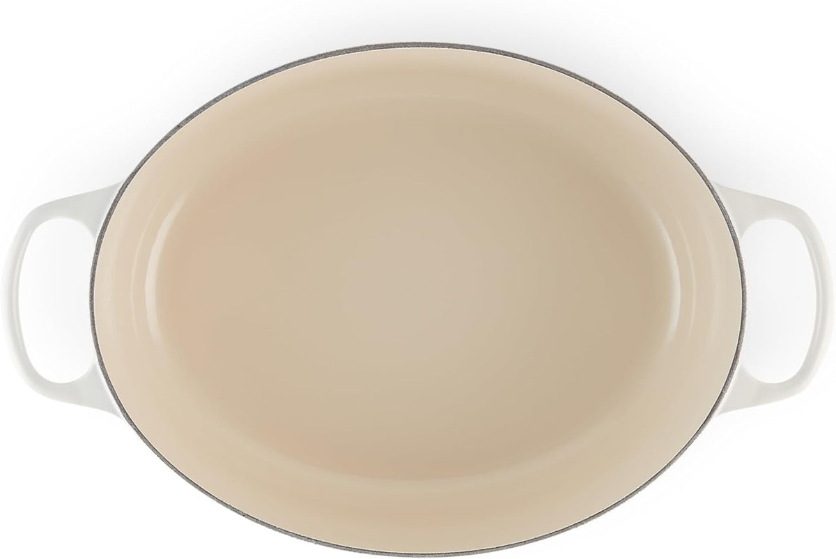 Le Creuset Enameled Cast Iron Signature Oval Dutch Oven, 6.75 qt., Meringue