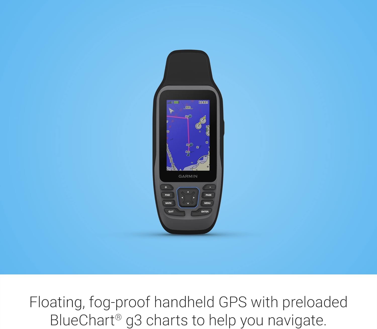 Garmin GPSMAP 79sc, Marine GPS Handheld Preloaded with BlueChart g3 Coastal Charts, Rugged Design and Floats in Water