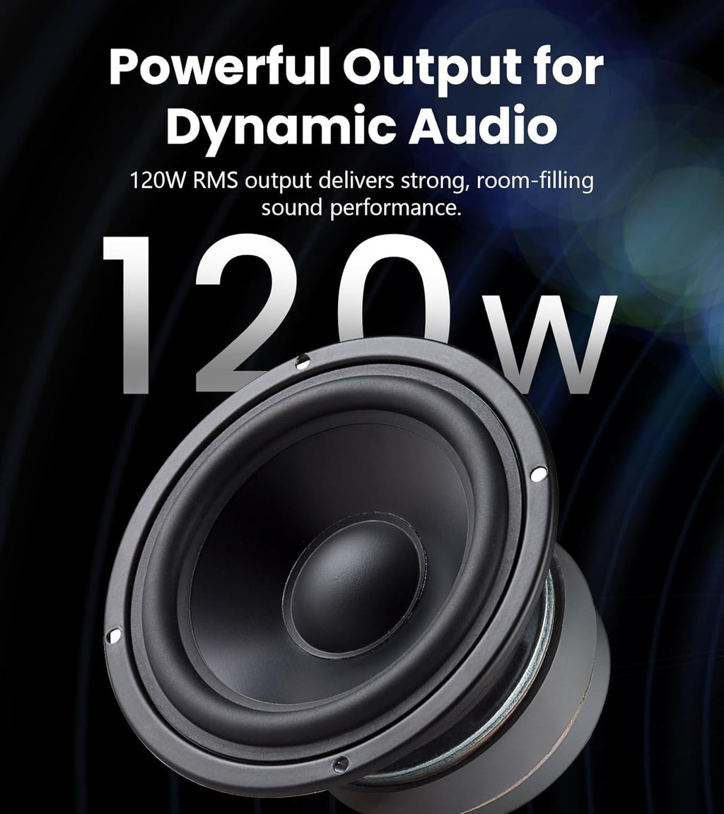 Edifier R2000DB Powered Bluetooth Bookshelf Speakers - Near-Field Studio Monitors - Optical Input - 120 Watts RMS (Warmoak)