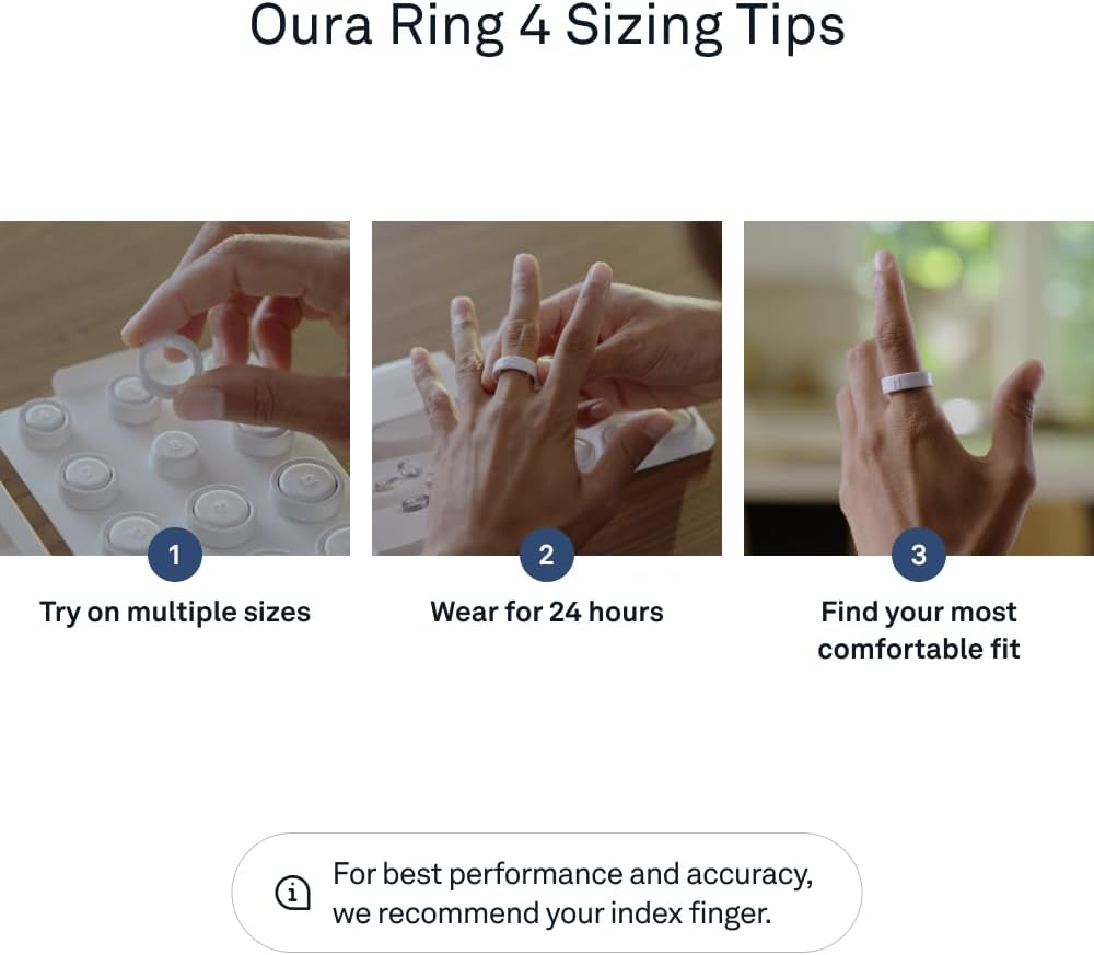 Oura Ring 4 - Silver - Size 9 - Sleep, Activity, Women's Health, AI Advisor, Up to 8 Days of Battery Life, Size Before You Buy, Android & iOS Compatible