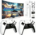 2026 New Wireless Retro Game Console, 23 Emulators and 40000+Games, Plug and Play 4K HDMI TV Game Stick, with Dual 2.4G Wireless Controllers (82G)