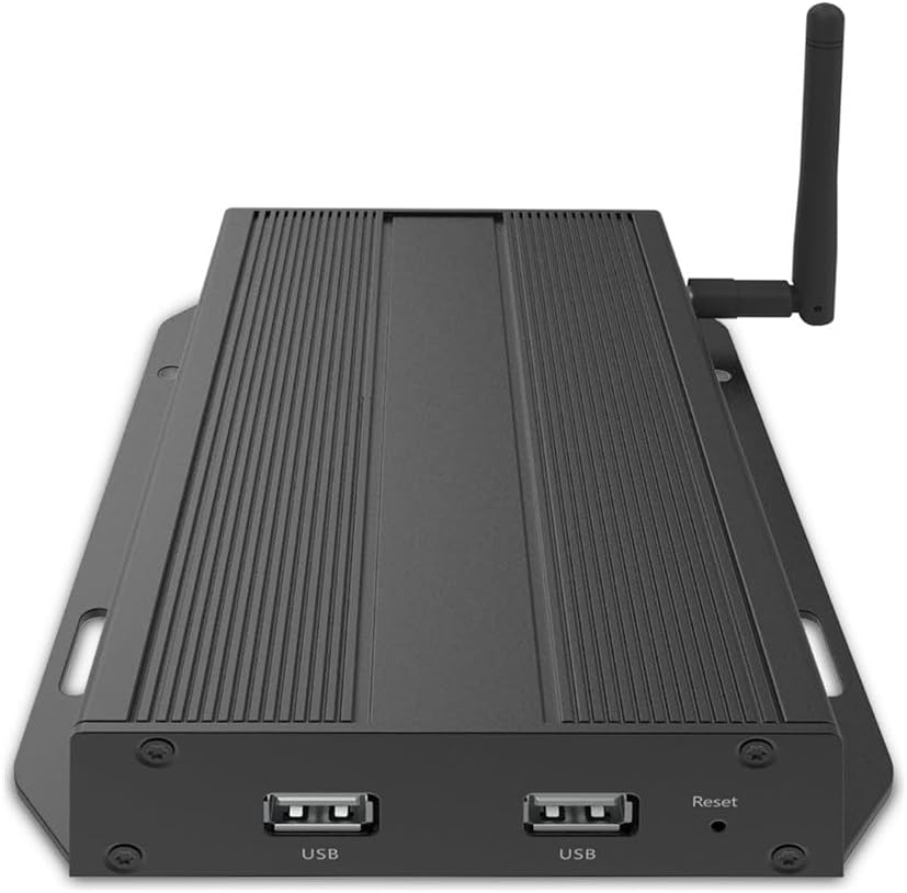 ViewSonic NMP599-W-2 4K UHD Network Media Player, Android 12, Gigabit LAN, PoE, Wi-Fi, 16GB Storage - HDMI 2.0 Out, USB x 2, Micro SD