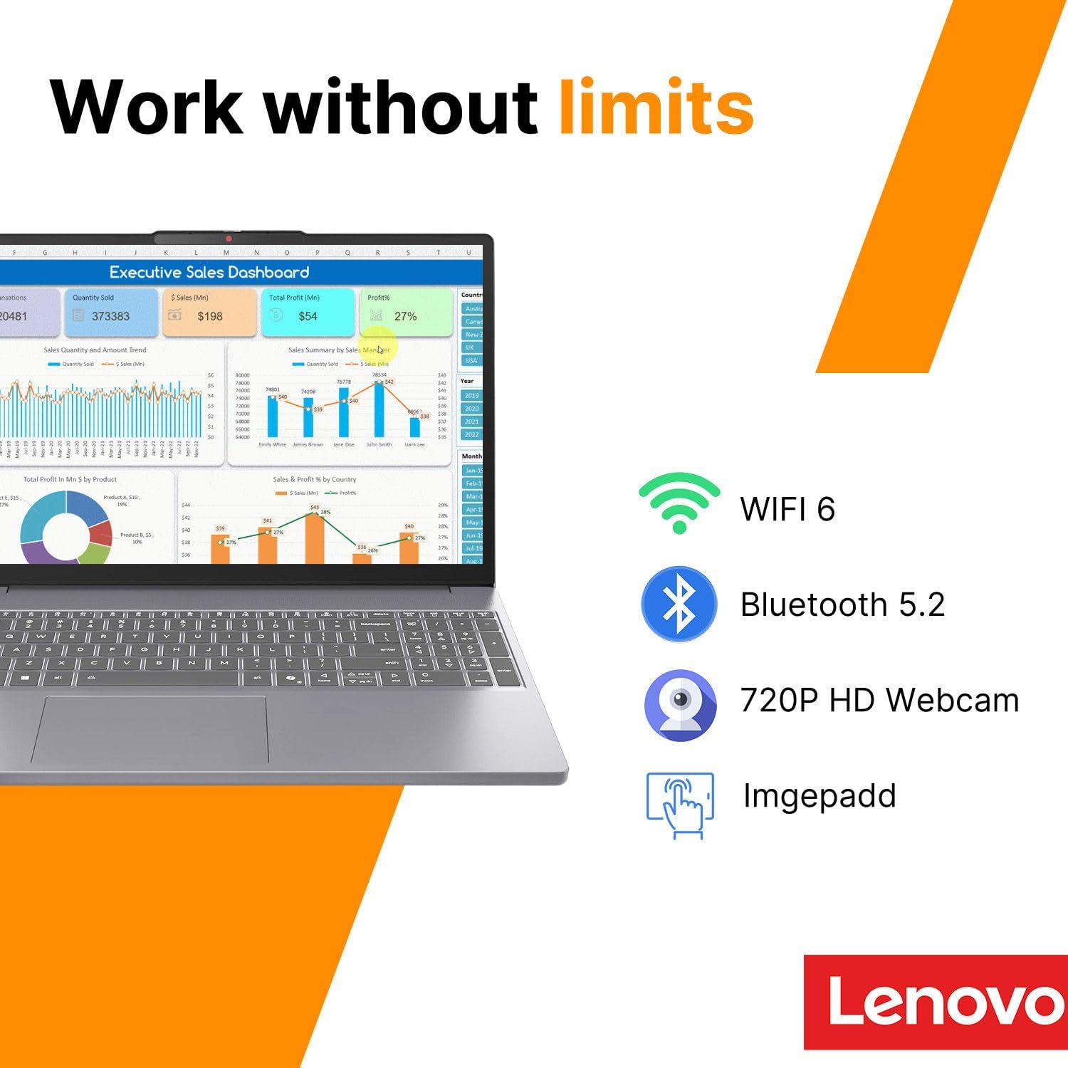 Lenovo 15.3" WUXGA (1920 x 1200) Laptop Computer • Intel 10-Core i7-13620H • 24GB DDR5 RAM • 1TB PCIe SSD • WiFi 6 • Fast Charge • Win 11 • 2026 Edition for Business & Student