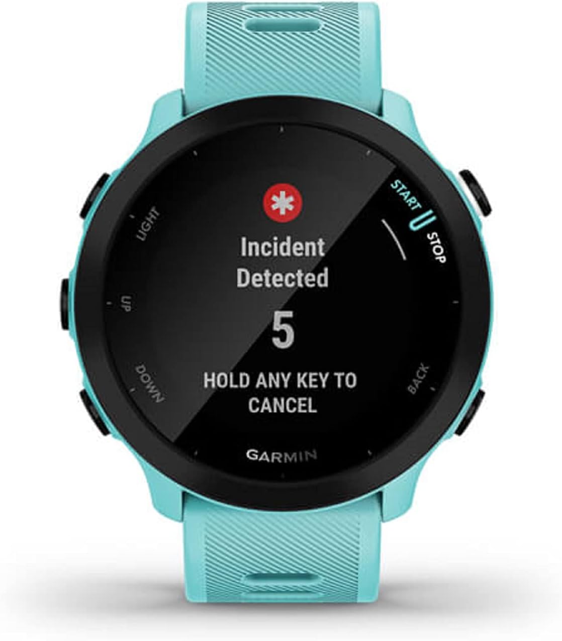 Garmin Forerunner 55, GPS Running Watch with Daily Suggested Workouts, Up to 2 weeks of Battery Life, Aqua One Size (Renewed)