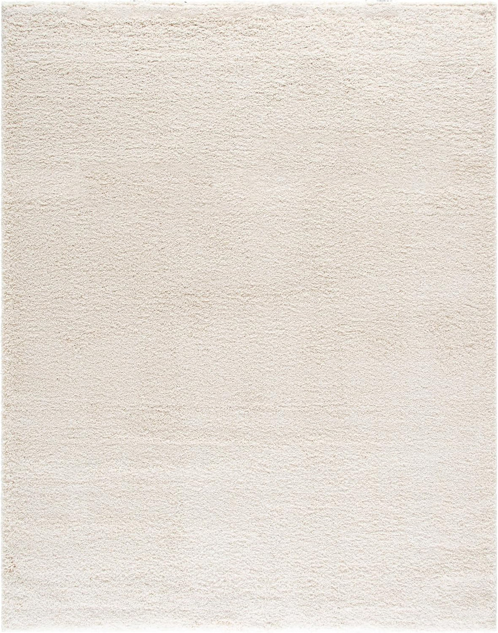 SAFAVIEH Milan Shag Collection Area Rug - 8' x 10', Ivory, Solid Design, Non-Shedding & Easy to Clean, Plush Thick Pile, Ideal for Living Room, Bedroom (SG180-1212)