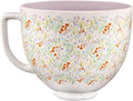KitchenAid 5 Quart Ceramic Bowl, compatible 4.5 or 5Q Tilt-Head Stand Mixer, KSM2CB5WF, Wildflower