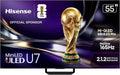 Hisense 55" U7 Mini-LED ULED 4K UHD Best Premium Gaming Google Smart TV (55U7SG, 2026 NEW) - Hi-QLED, Native 165Hz, VRR 330, HDR10+, Dolby Vision IQ·Atmos, IMAX Enhanced, Anti-Reflection, 2.1.2 Ch