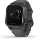Garmin 010-02427-00 Venu Sq, GPS Smartwatch with Bright Touchscreen Display, Up to 6 Days of Battery Life, Slate (Renewed)