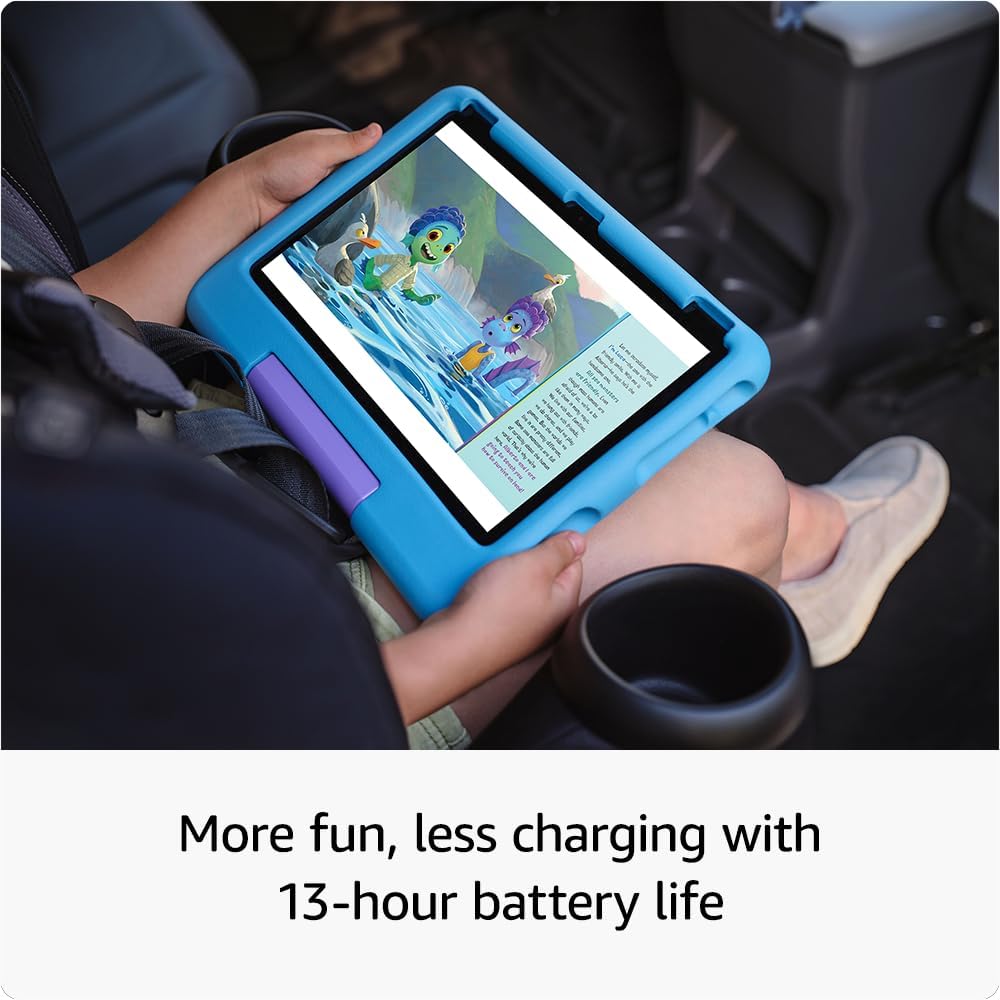 Amazon Fire HD 10 Kids tablet (newest model) ages 3-7 | Bright 10.1" HD screen with included ad-free and exclusive content, robust parental controls, 13-hr battery, 32 GB, Pink