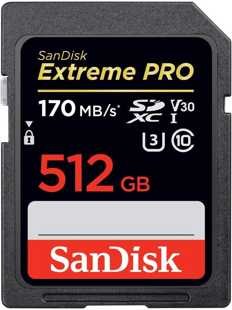 SanDisk 512GB Extreme PRO UHS-I SDXC Memory Card