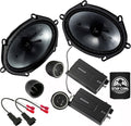 KICKER Speakers 6X8 inch for Ford F-250/F-350/F-450/F-550 1999-2016 Upgrade Kit - Pair of CS Series with Harness, Component Car Audio Front Door Speaker CSS68, 46CSS684