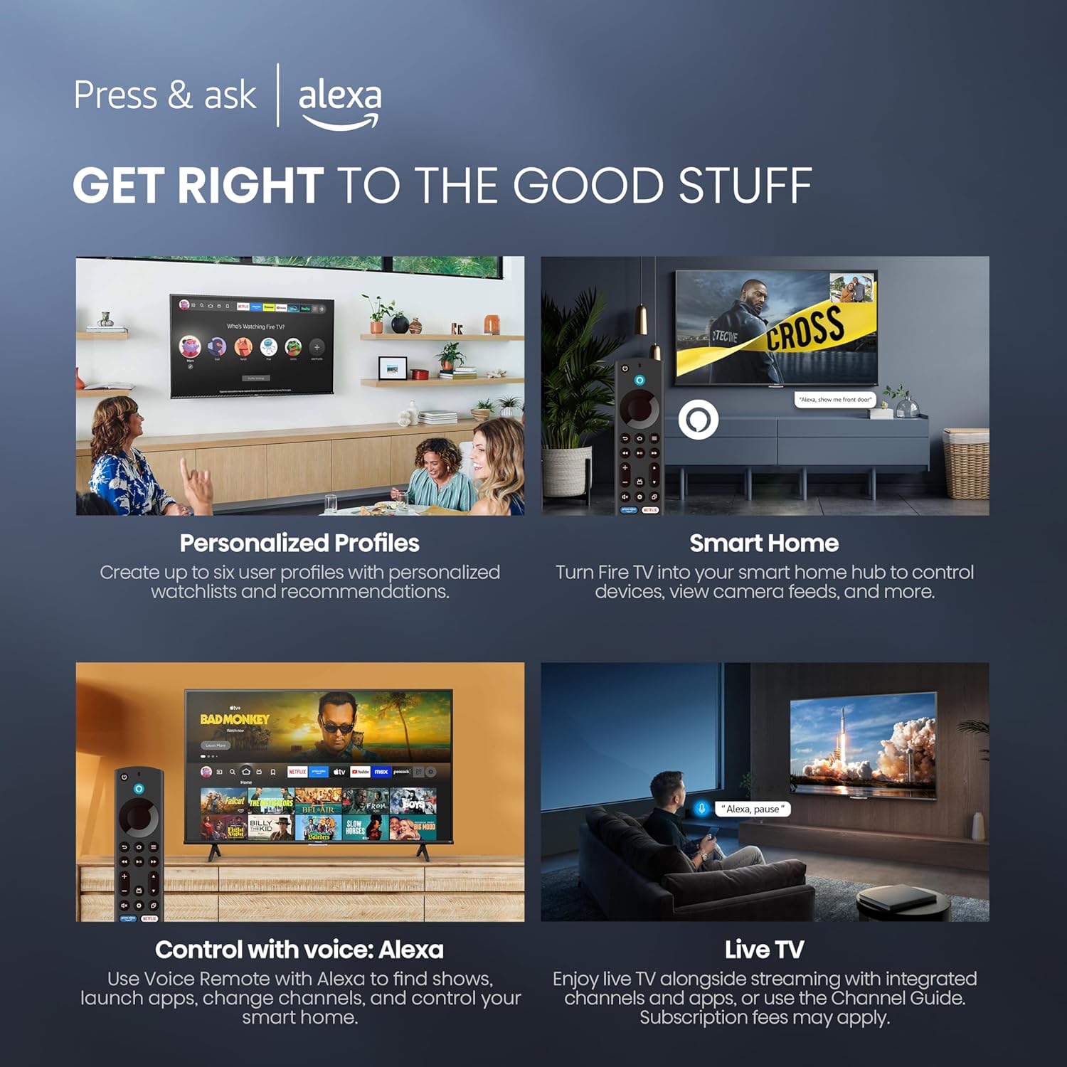 Hisense 55" Class A7 Series (55A7NF,2025 Model) 4K UHD Smart Fire TV, Voice Remote with Alexa, Wide Color Gamut, HDR10+, Dolby Vision & Atmos, Game Mode, ALLM, Stream Live TV Without Cable