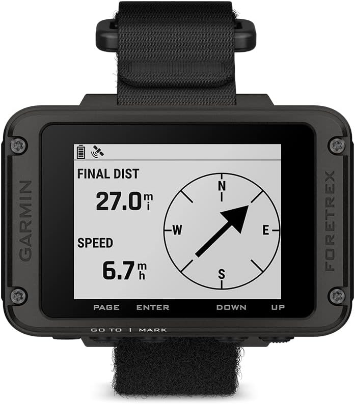 Garmin Foretrex 801, Wrist-Mounted GPS Navigation, Upgraded Multi-Band GNSS, Longer Battery Life