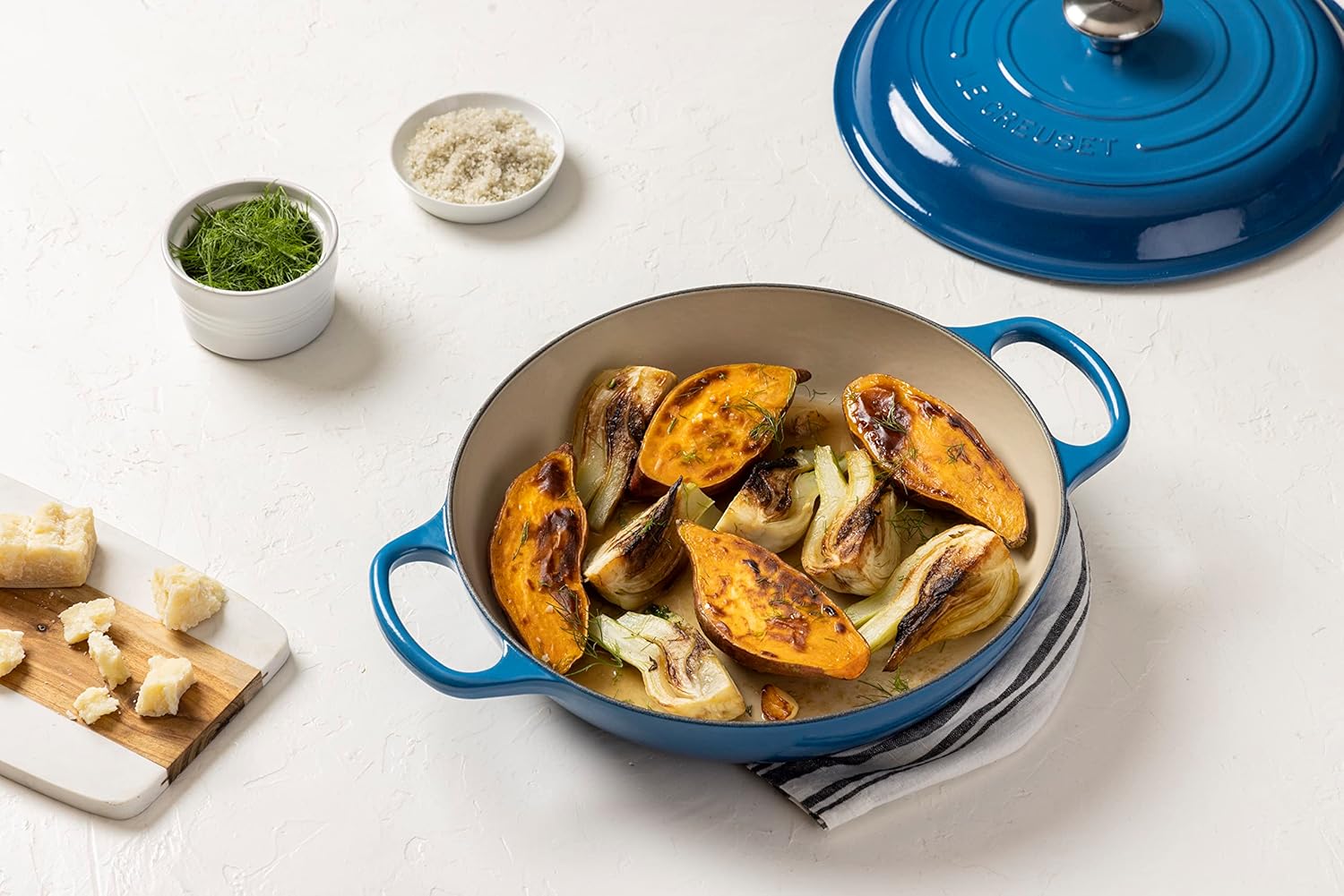 Le Creuset Enameled Cast Iron Signature Braiser, 3.5 qt., Marseille