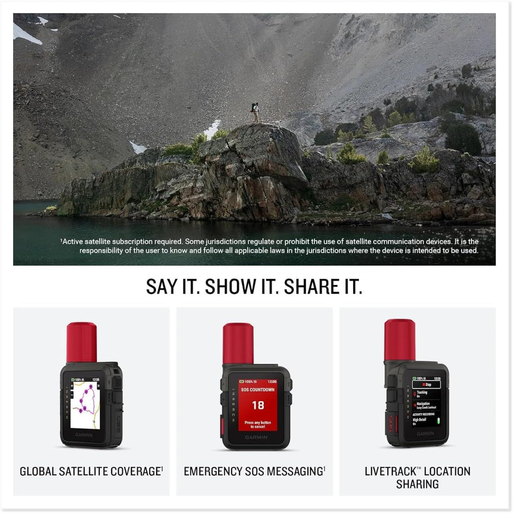 Garmin inReach Mini 3 Plus Satellite Communicator - Lightweight Compact Rugged Portable GPS Handheld w/Two-Way Text Messaging Device with inReach Mini 3 Dive Case Premium Accessories Bundle