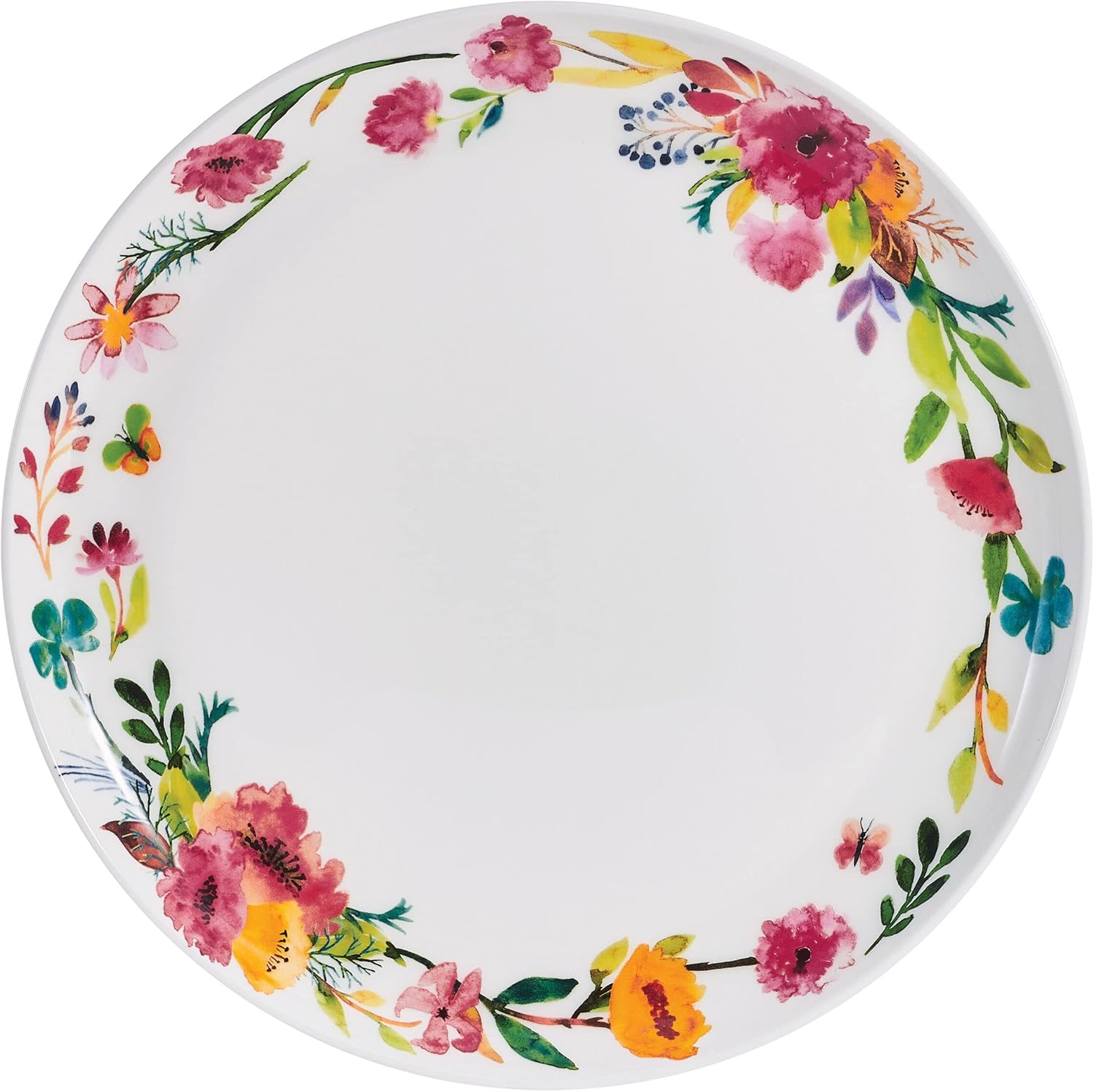 Mikasa Karina Bone China Lightweight Chip Resistant 12 Piece Dinnerware Set, Service for 4