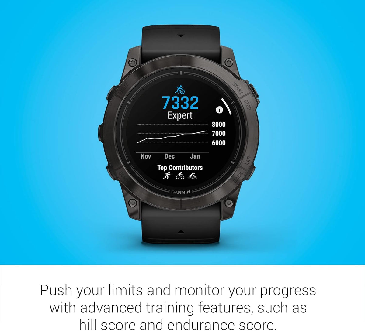 Garmin epix Pro (Gen 2) Sapphire Edition, 51mm, High Performance Smartwatch, Advanced Training Technology, Built-in Flashlight, Black (Renewed)
