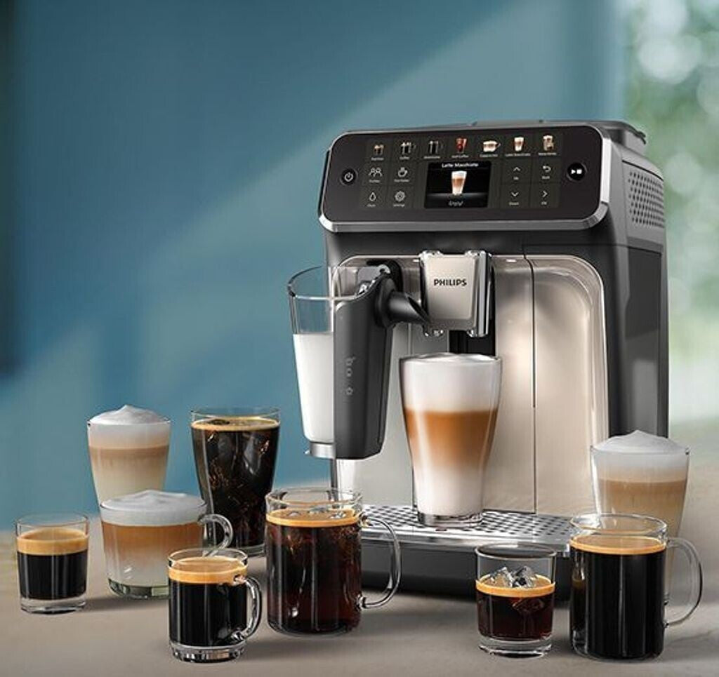 Philips Kaffeevollautomat Serie 4400 EP4443/70 LatteGo-Milchsystem Weiß Und Silber